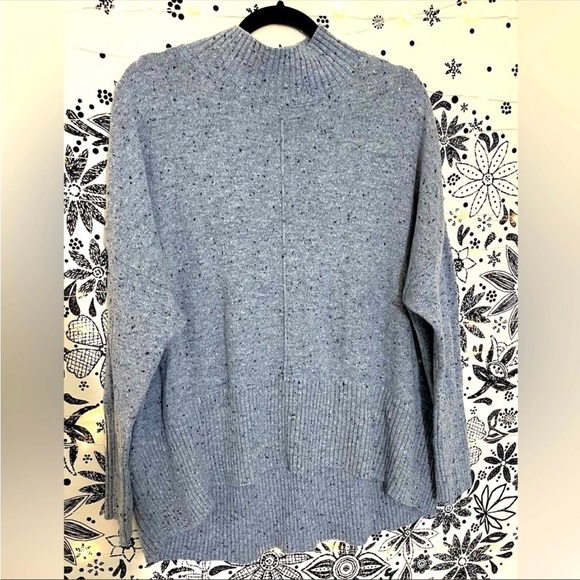 ANA grey mock neck sweater - warm, cozy, comfy for fall and winter - Picture 2 of 10